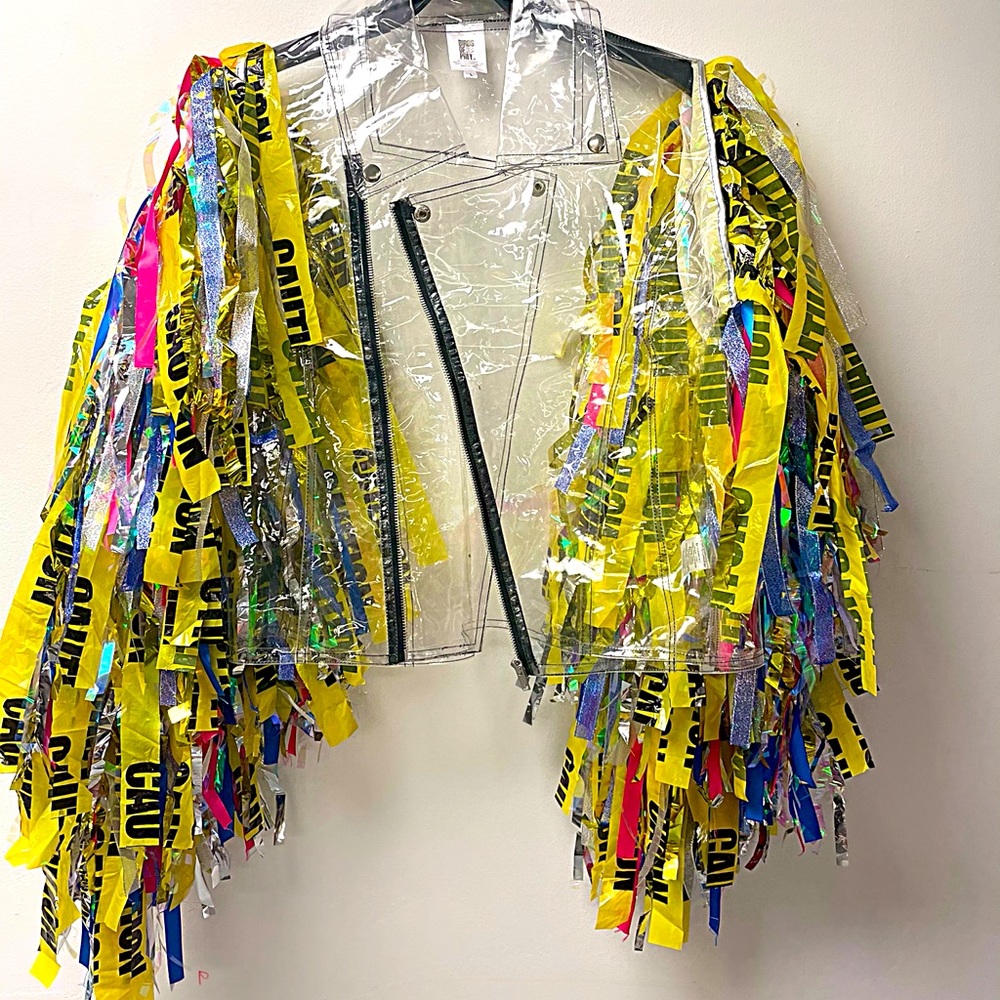 Harley Quinn Caution Moto Jacket - Birds of Prey